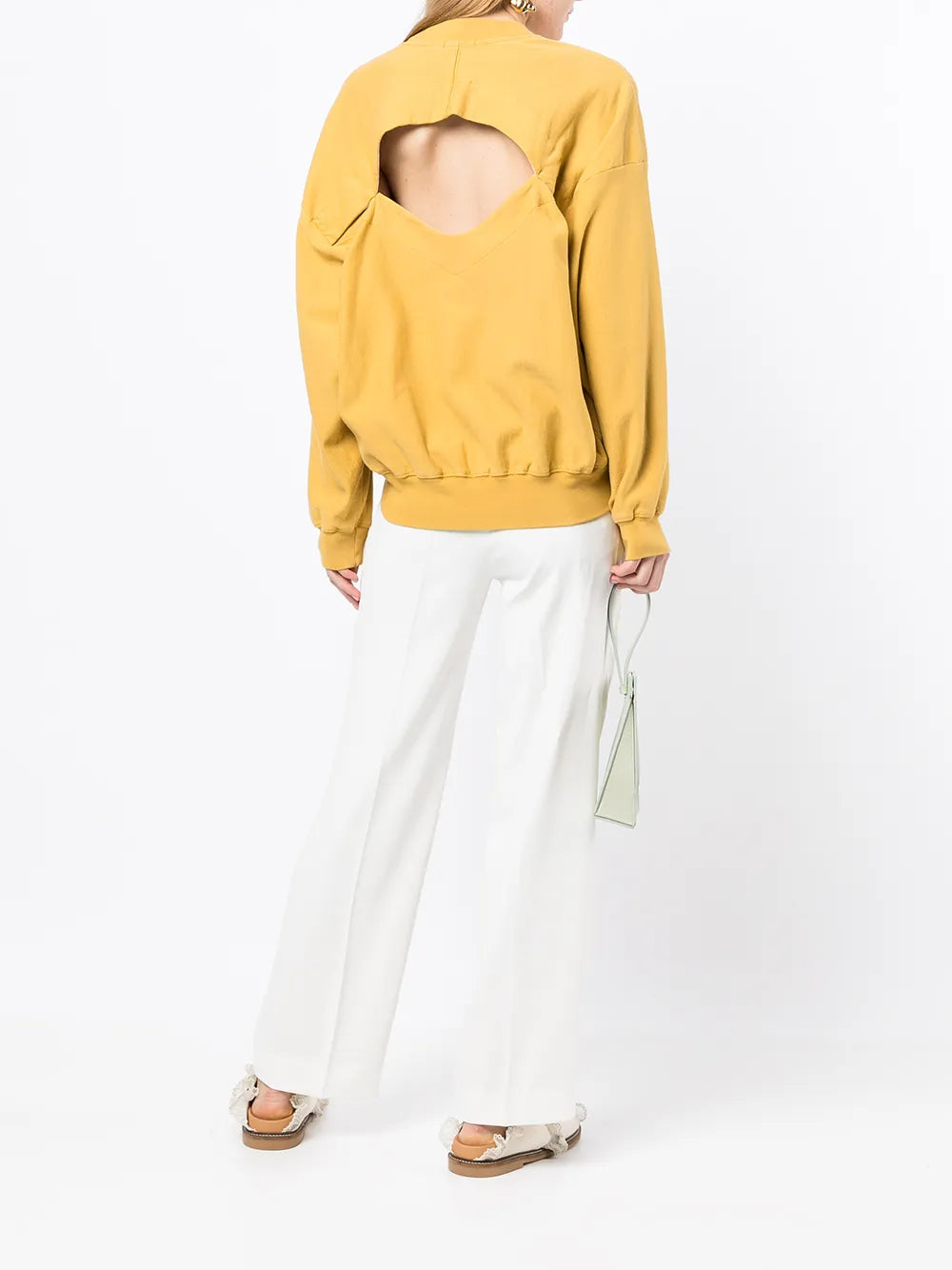 Cut-Out Organic Cotton Sweatshirt