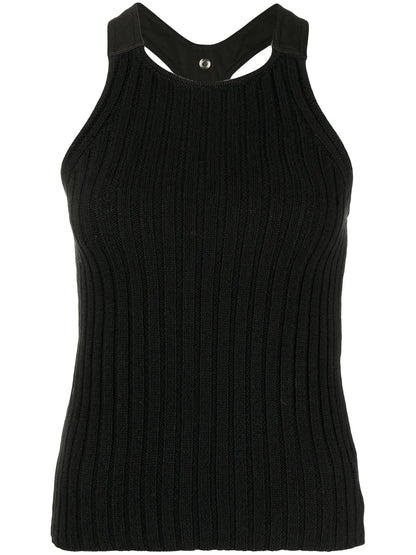 Ribbed-Knit Sleeveless Top