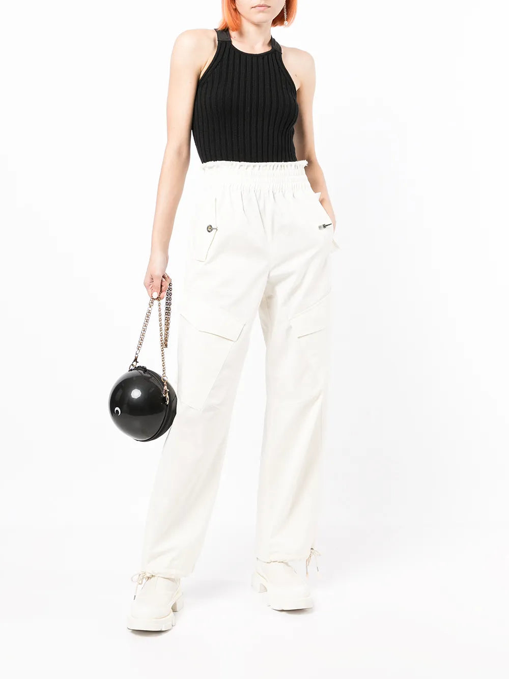 Ribbed-Knit Sleeveless Top