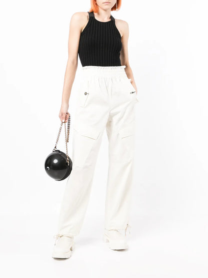 Ribbed-Knit Sleeveless Top