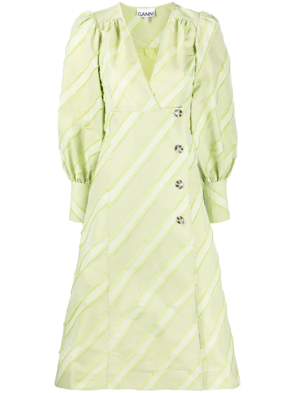 V-Neck Long-Sleeve Dress
