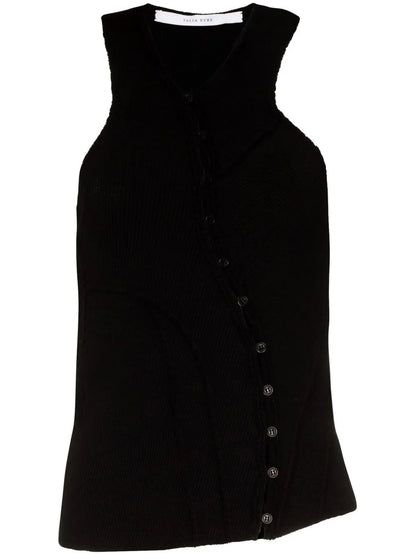 Button-Up Asymmetric Vest