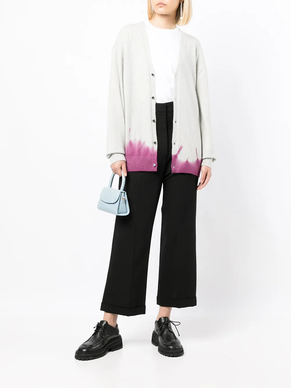 Tie-Dye Seamless Cashmere Cardigan