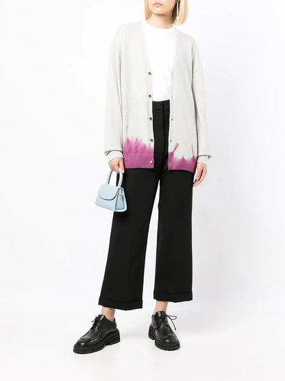 Tie-Dye Seamless Cashmere Cardigan