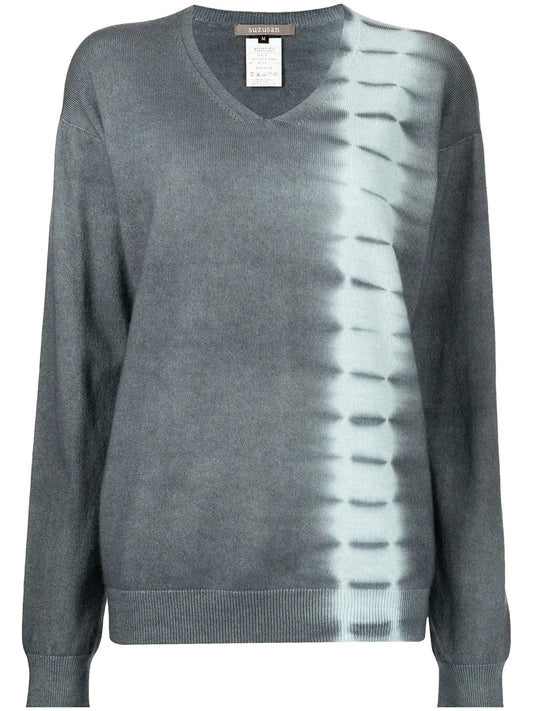 Seamless Cashmere V-Neck Pullover