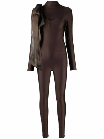 Organza-Bow Catsuit