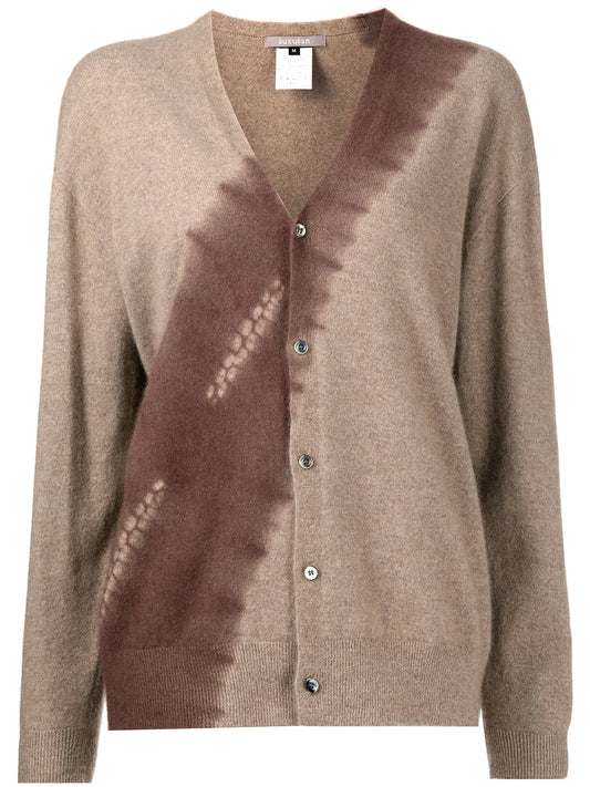 Tie-Dye Seamless Cashmere Cardigan