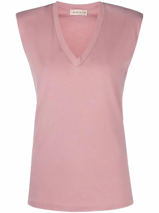 Sleeveless V-Neck Top