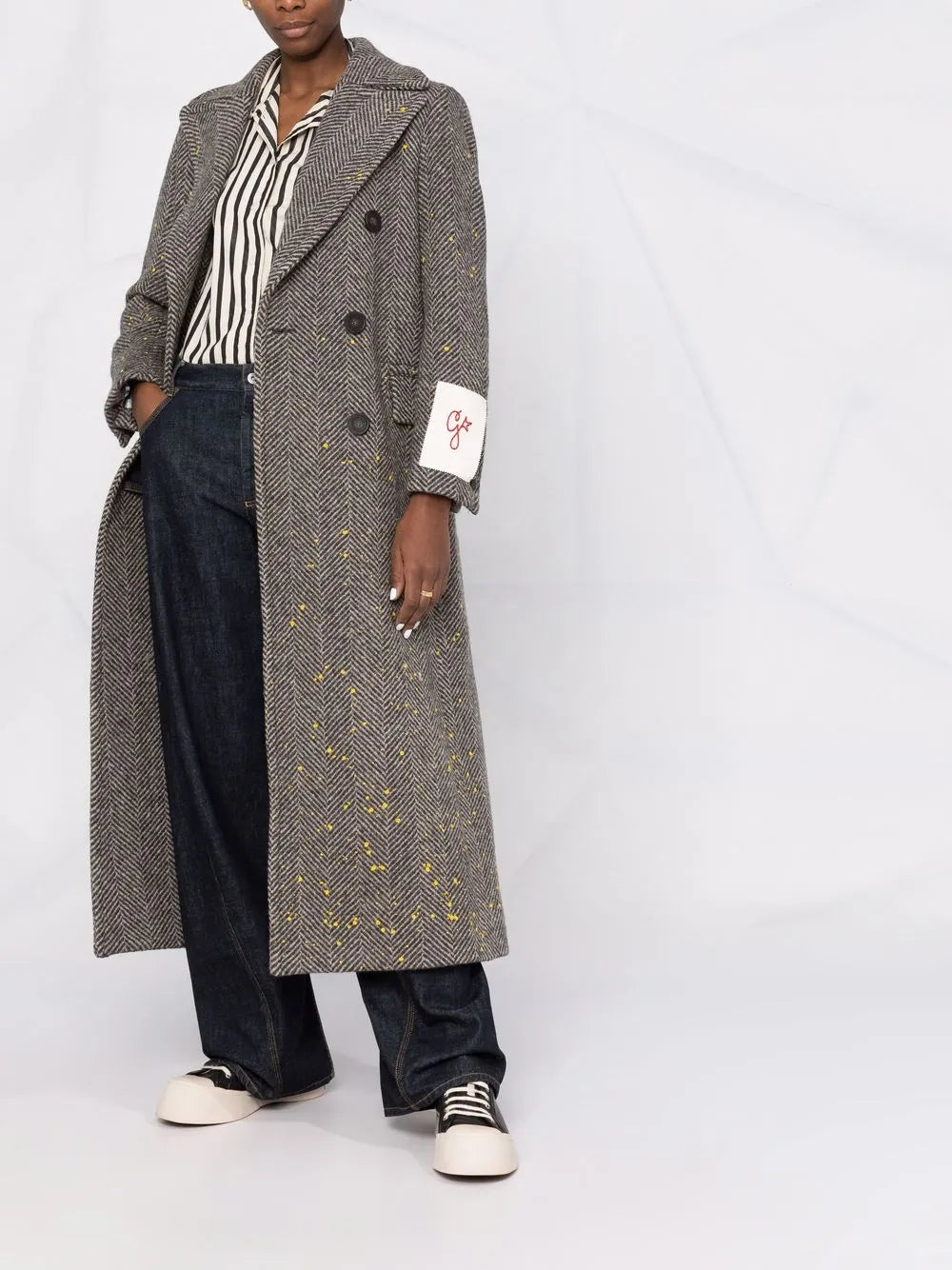 Berhen Long Herringbone Coat