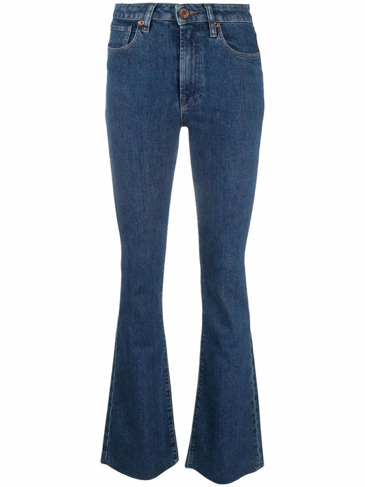 Farrah Mid-Rise Flared Jeans