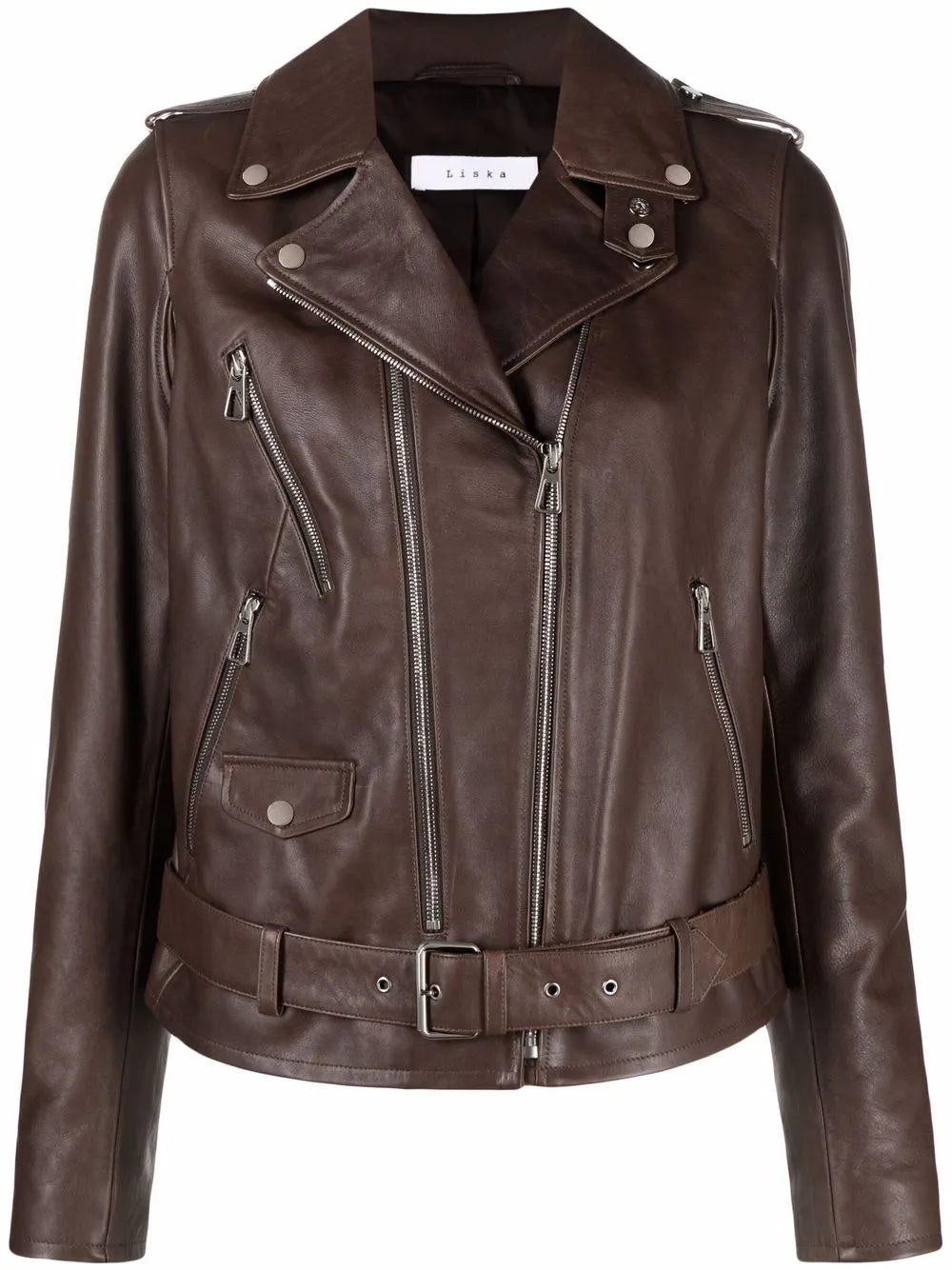 Belted Biker Jacket