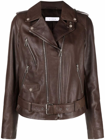 Belted Biker Jacket