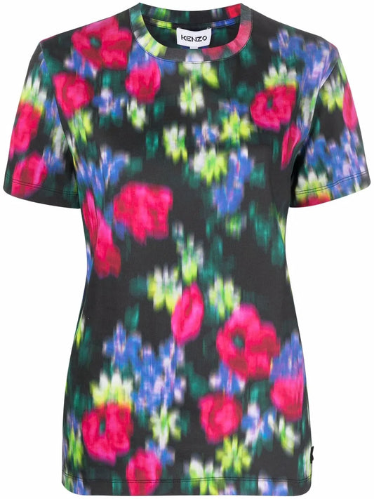 Floral Crew-Neck T-Shirt