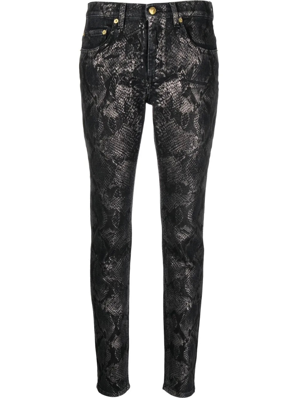 Python Print Slim-Fit Trousers