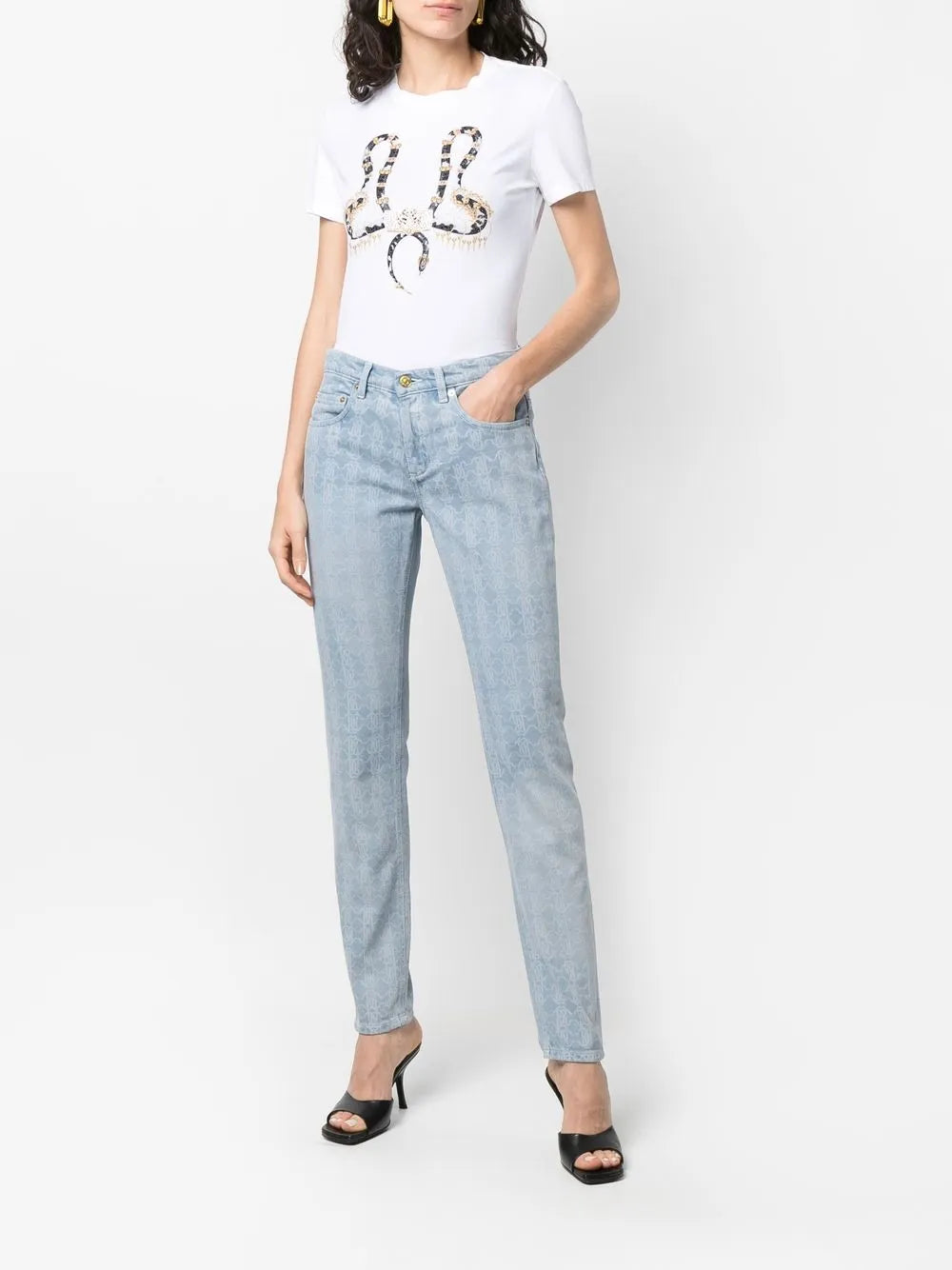 Monogram Skinny Jeans