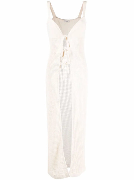 Long Sleeveless Knit Vest