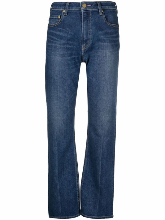 High-Waisted Flared Jeans