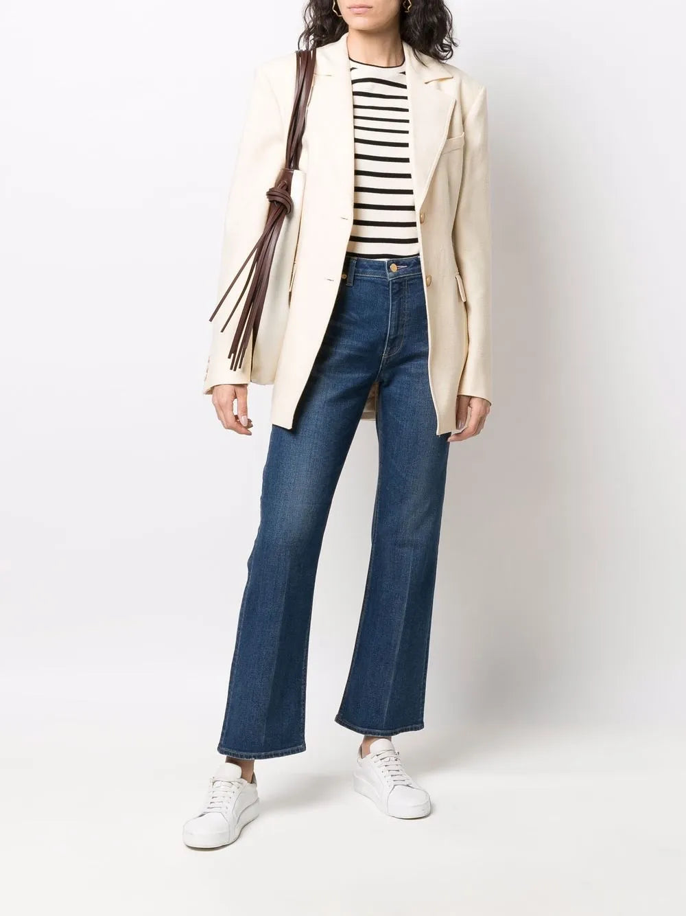 High-Waisted Flared Jeans