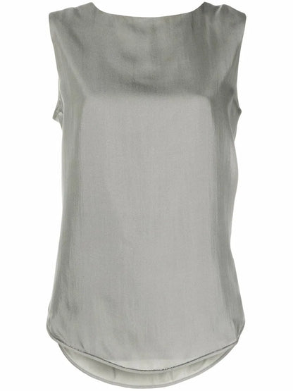 Boat-Neck Blouse