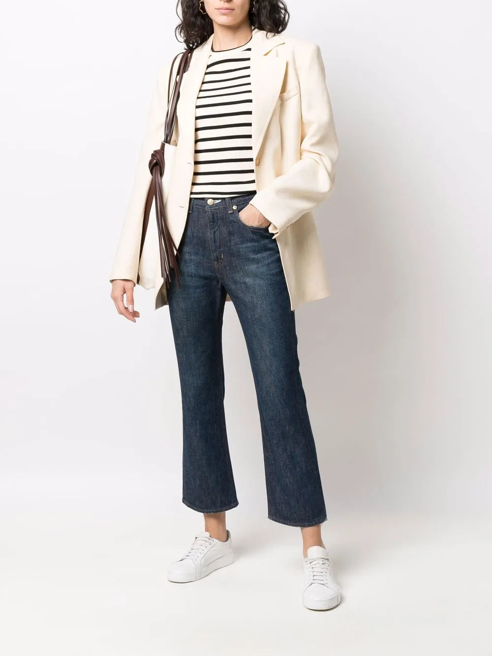 Bootcut Cropped Jeans