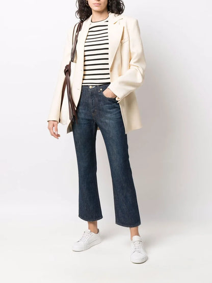 Bootcut Cropped Jeans