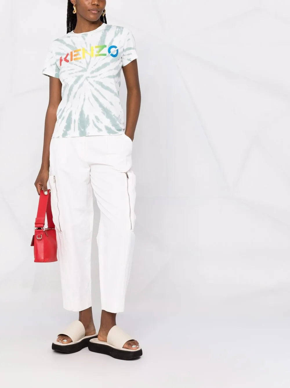 Logo-Print Tie-Dye T-Shirt