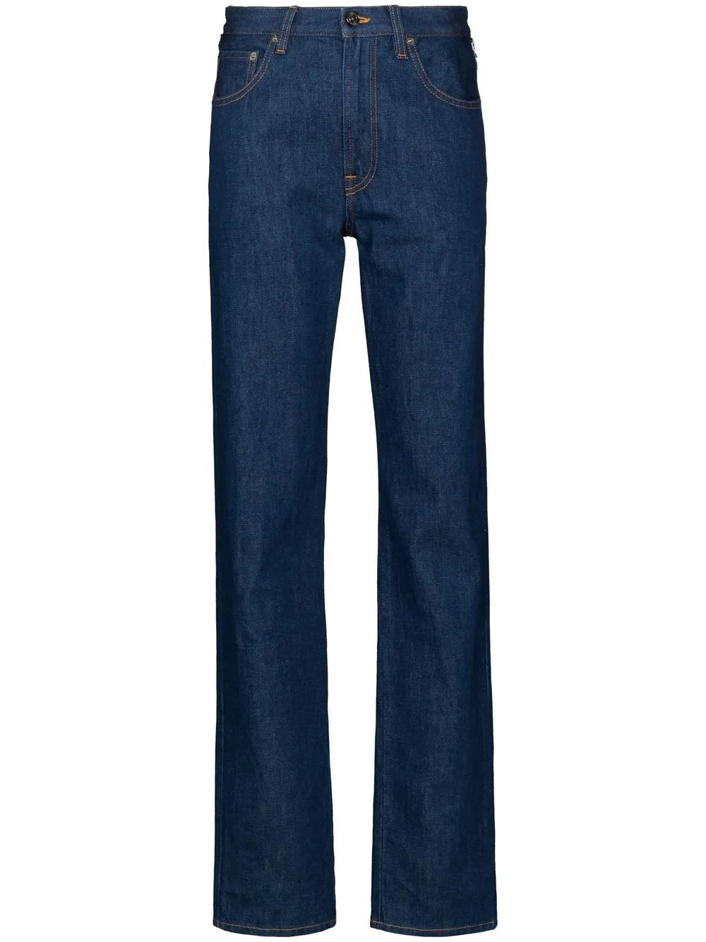 High-Waisted Straight Leg Jeans