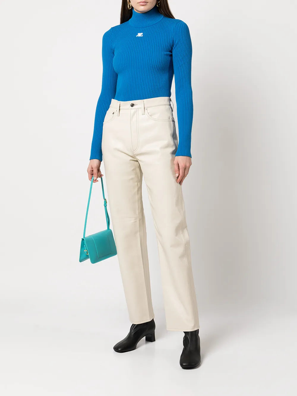 Logo-Embroidered Ribbed Sweater