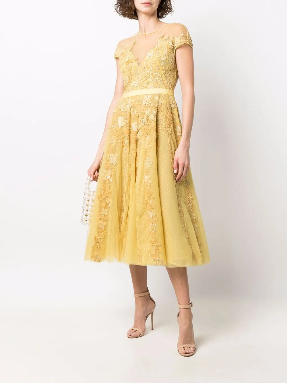 Embroidered Midi Dress