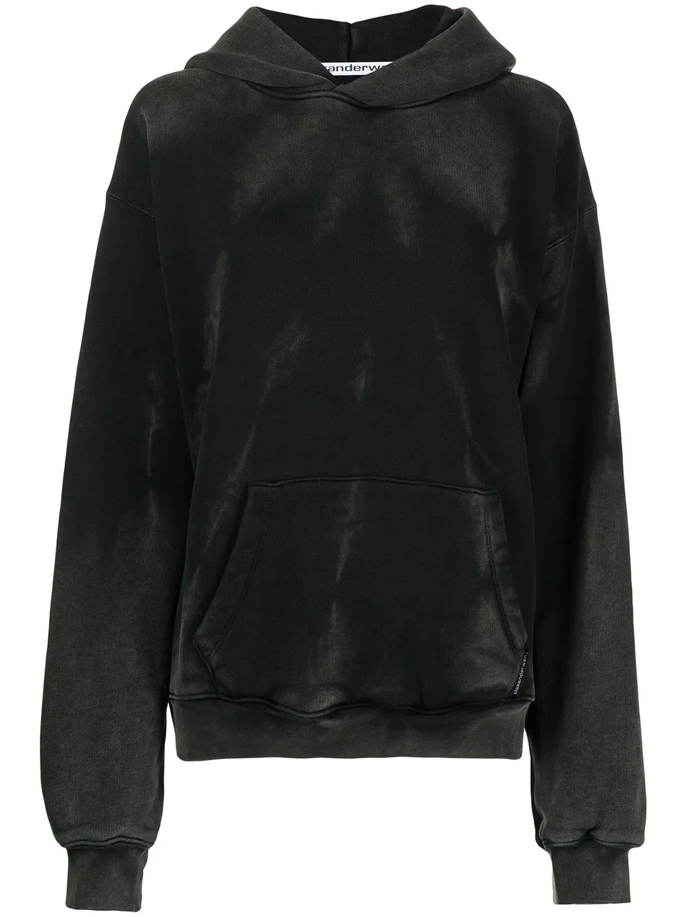 Long-Sleeved Acid Washed Hoodie