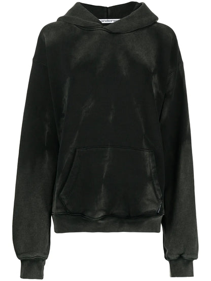 Long-Sleeved Acid Washed Hoodie