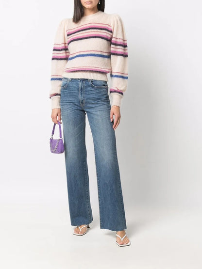 Mid-Rise Flared Jeans
