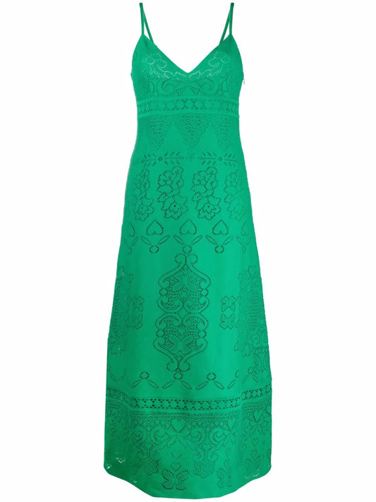 Heavy Lace Long Dress