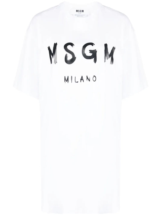 Logo-Print Cotton T-Shirt Dress