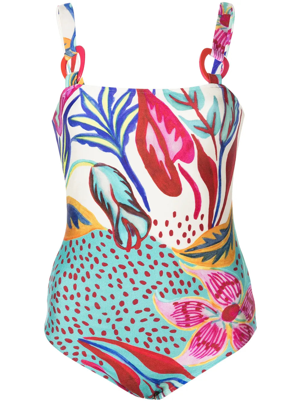 Flora Square-Neck Swimsuit