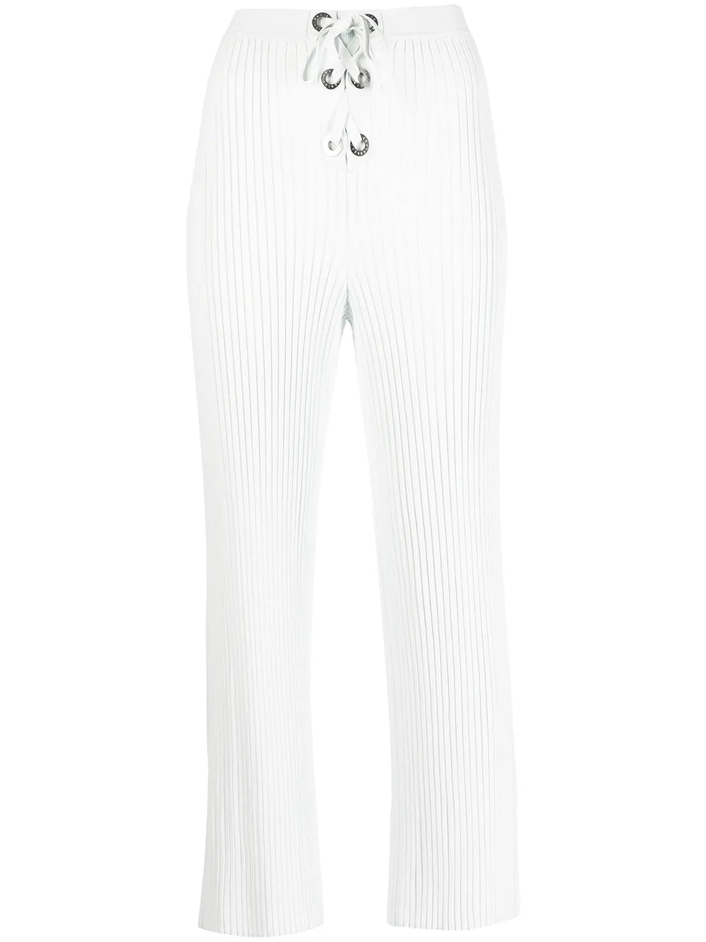 Ribbed Lace-Up Trousers