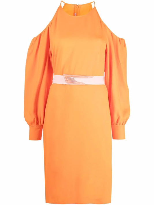 Off-Shoulder Mid-Length Dress