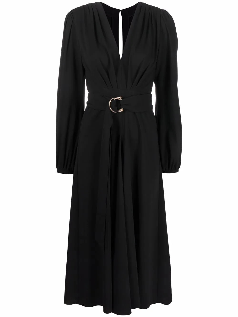 V-Neck Long-Sleeve Dress