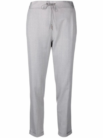 Drawstring Tapered Trousers