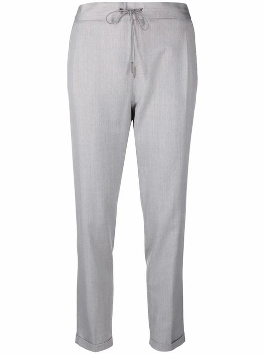Drawstring Tapered Trousers