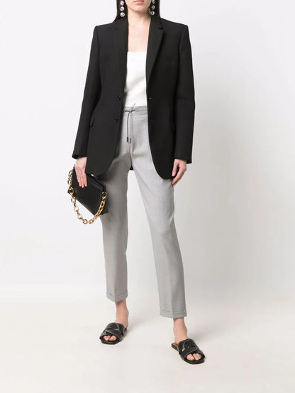 Drawstring Tapered Trousers