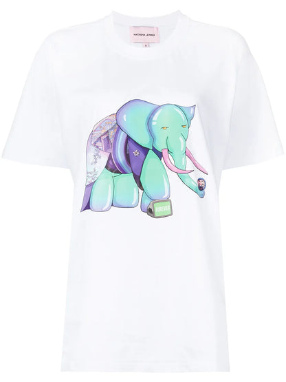 Visionz Elephant Print T-Shirt