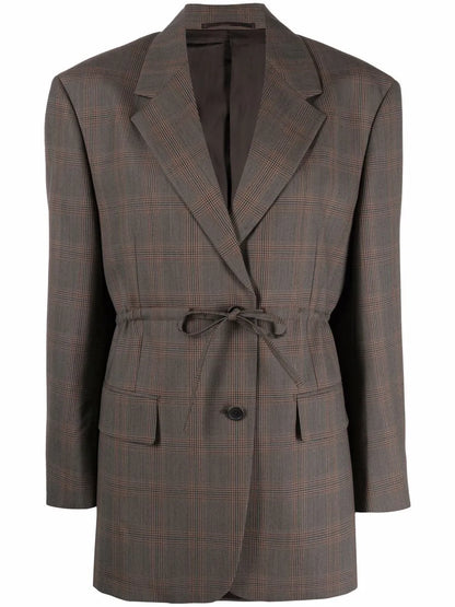 Checked Wool Blazer