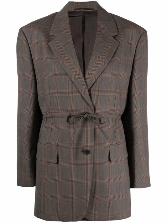 Checked Wool Blazer