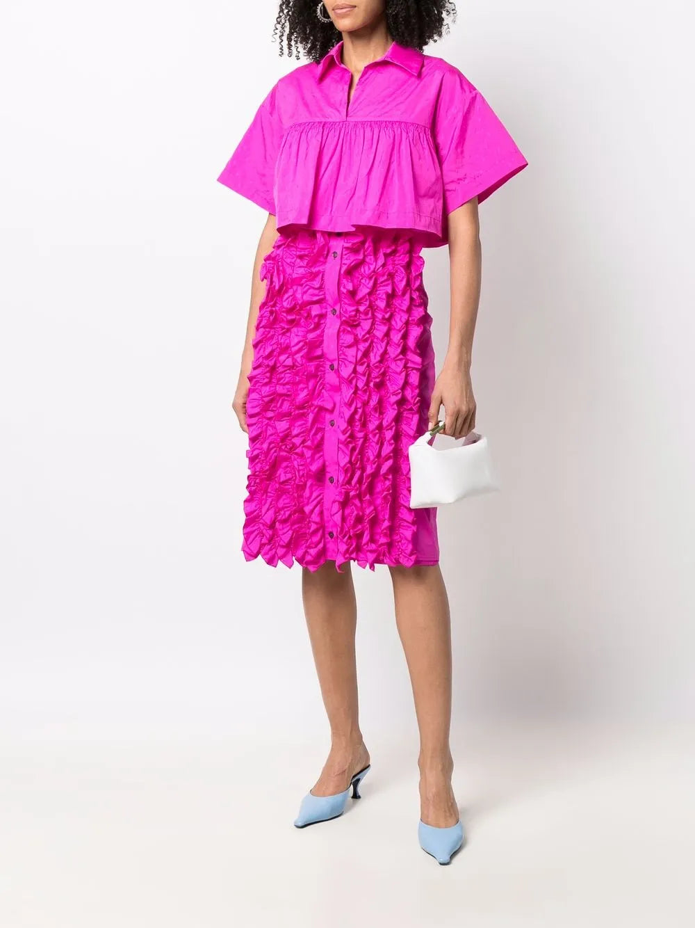 Ruffle-Detail High-Waisted Skirt