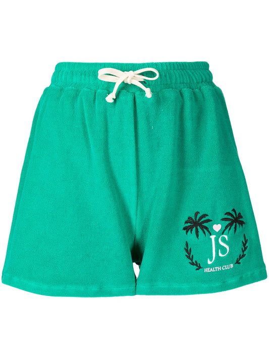 Drawstring Terry-Cloth Shorts
