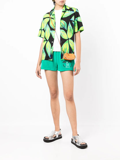 Drawstring Terry-Cloth Shorts