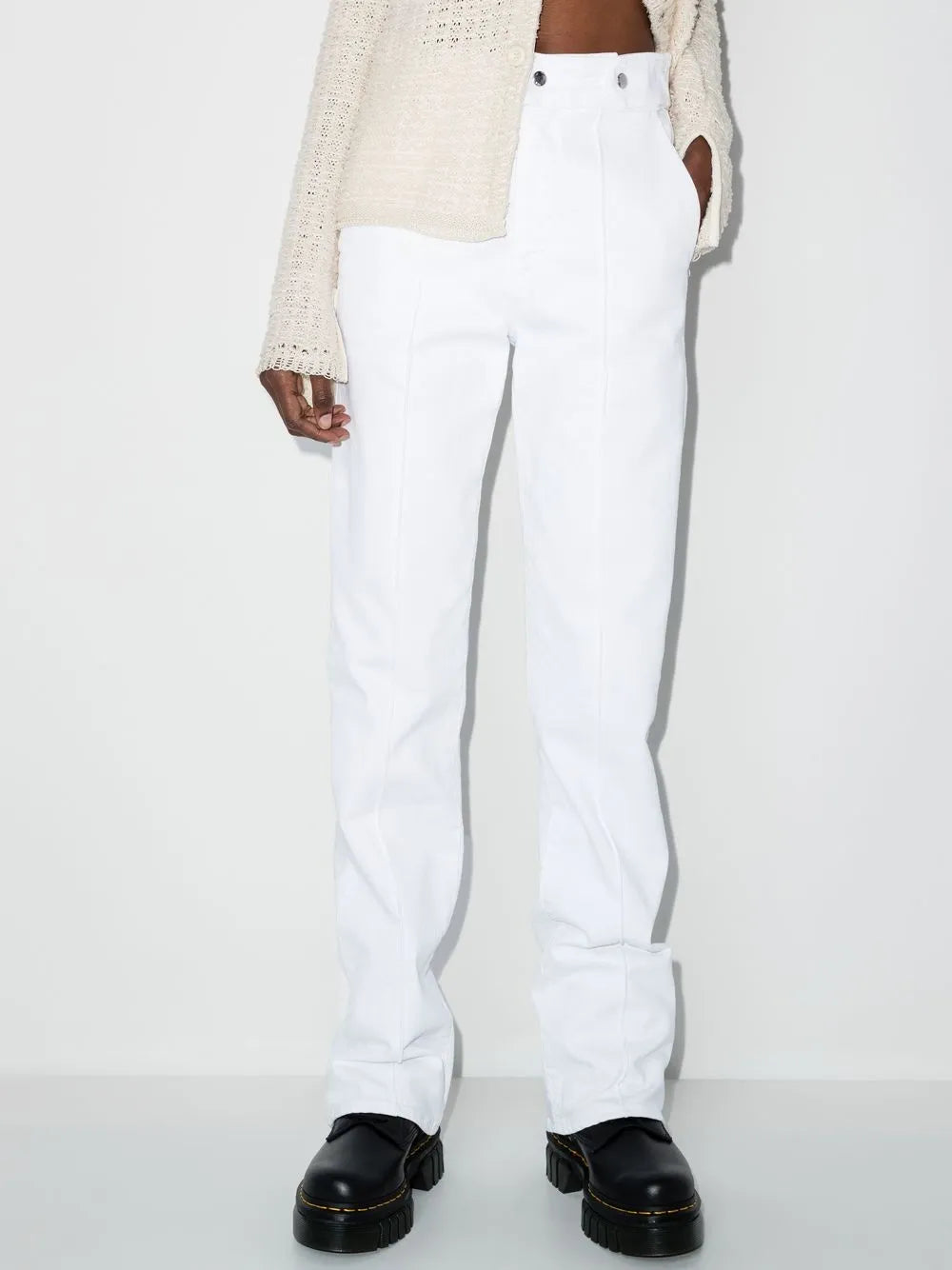 Straight-Leg Denim Jeans