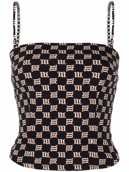 Monogram-Print Tank Top