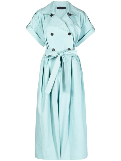 Double-Breasted Trench Jumpsuit